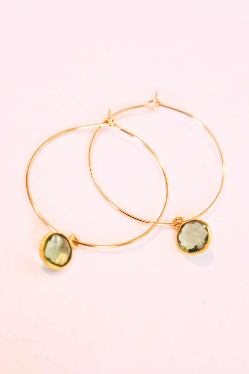 1" Mini Hoops ~ Round Gem-Mini