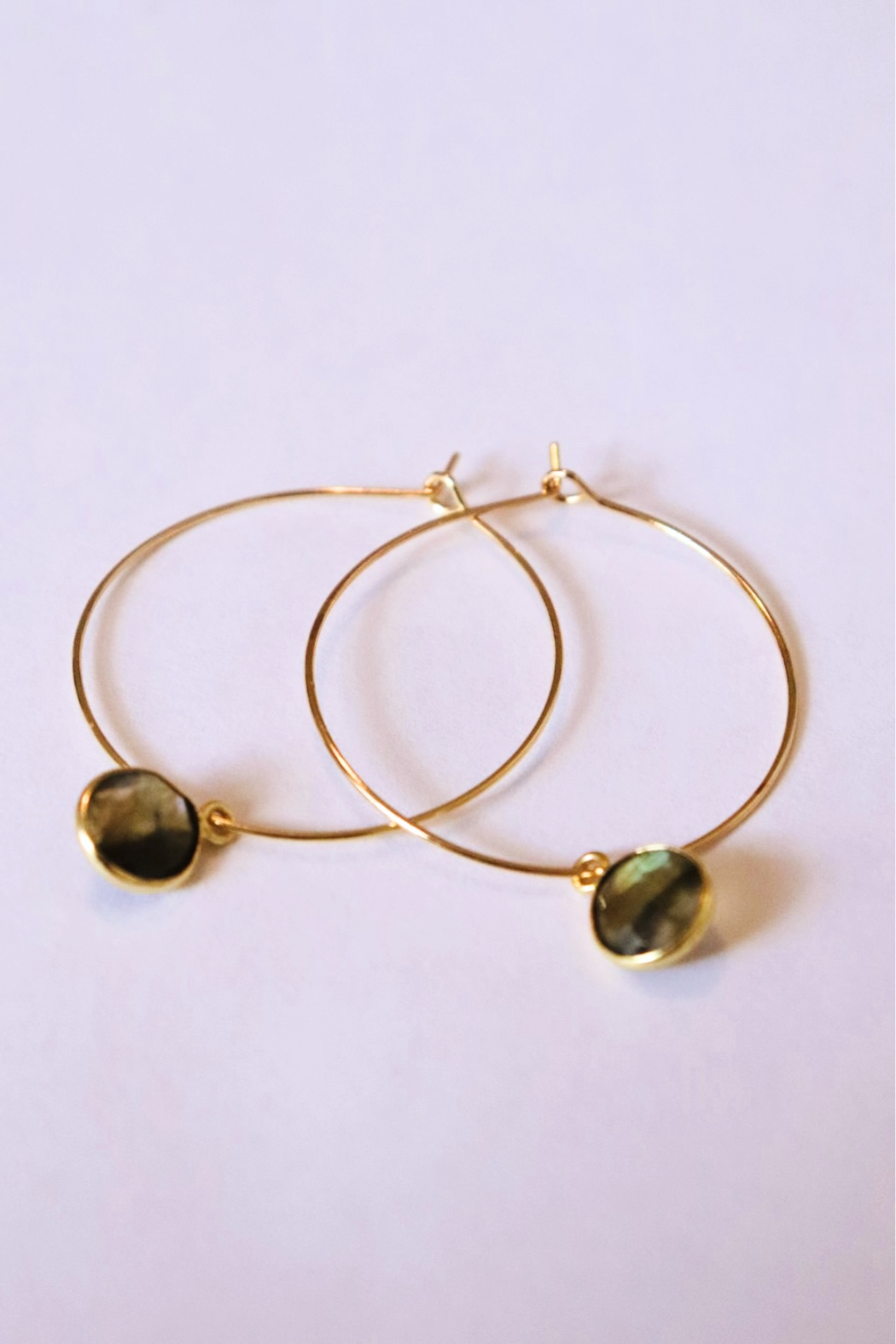1" Mini Hoops ~ Round Gem-Mini