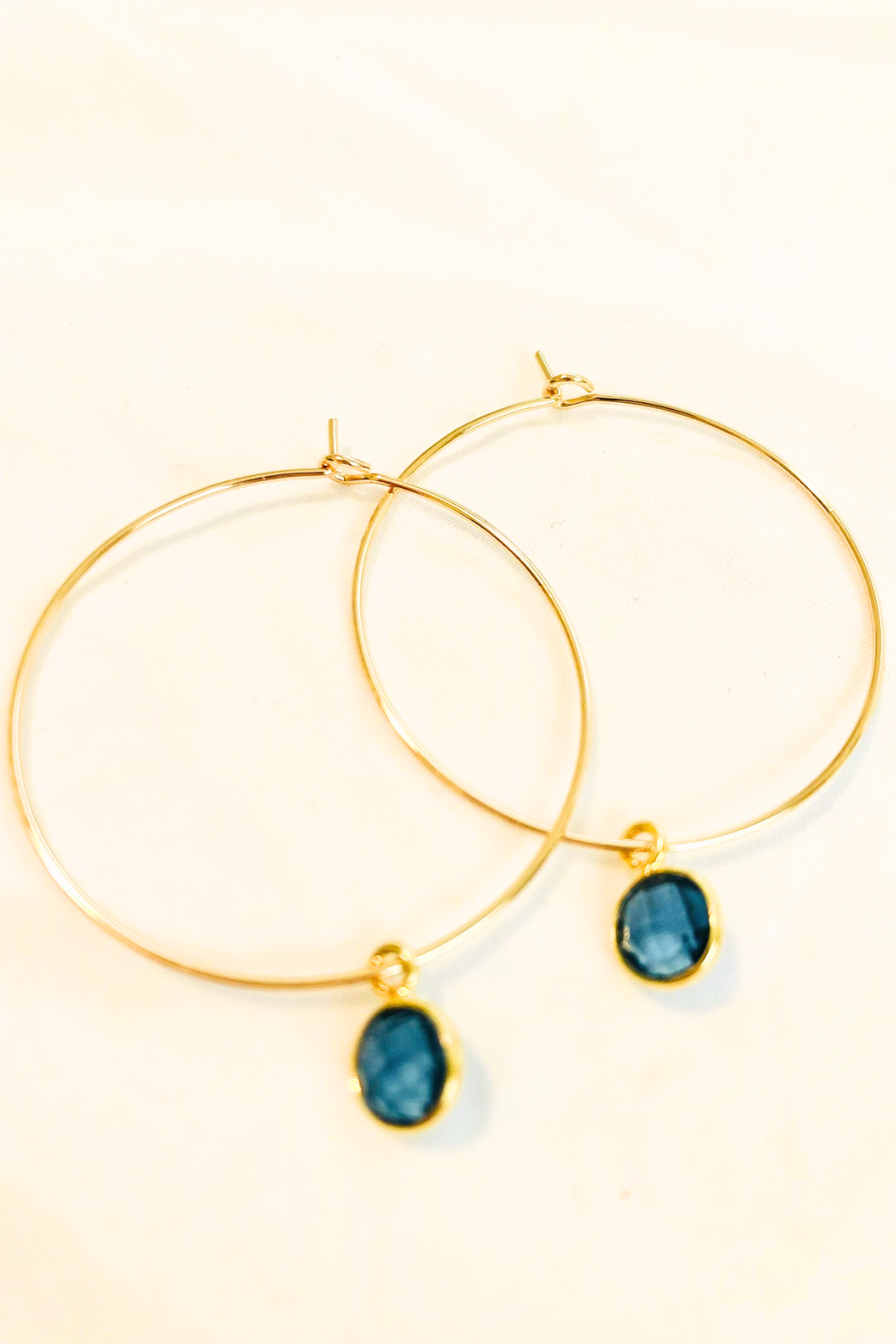1" Mini Hoops ~ Round Gem-Mini
