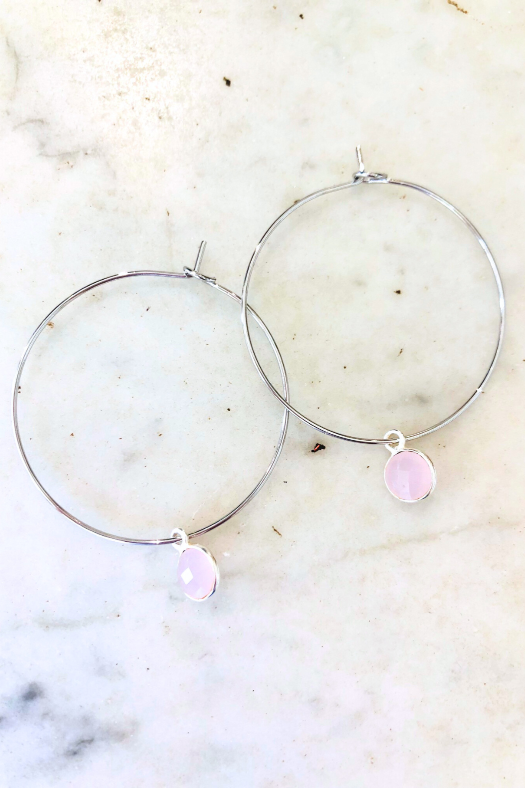 1" Mini Hoops ~ Round Gem-Mini