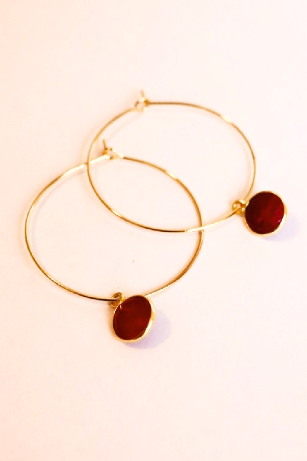 1" Mini Hoops ~ Round Gem-Mini