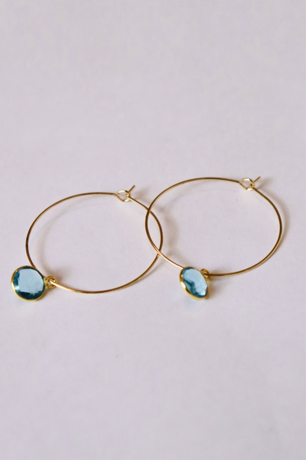 1" Mini Hoops ~ Round Gem-Mini