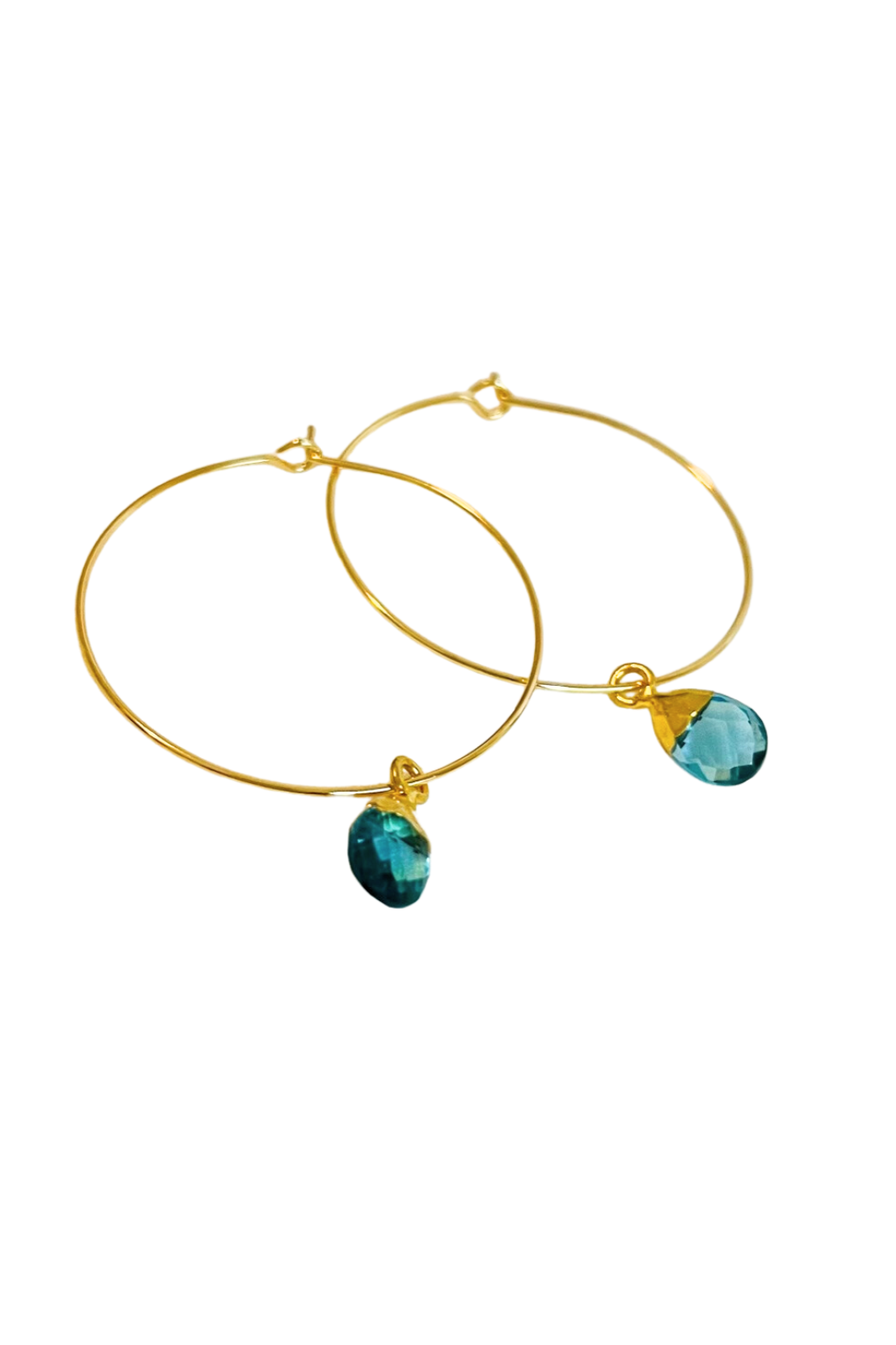 1" - Petite Briolette Hoops