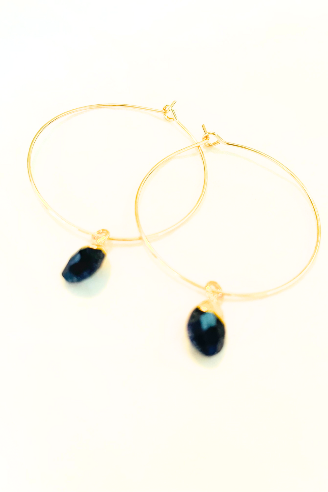 1" - Petite Briolette Hoops