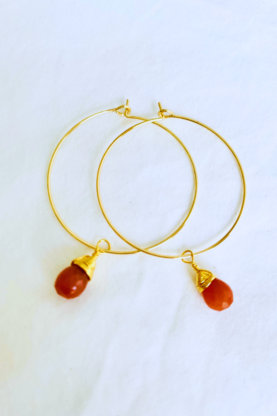 1" - Petite Briolette Hoops