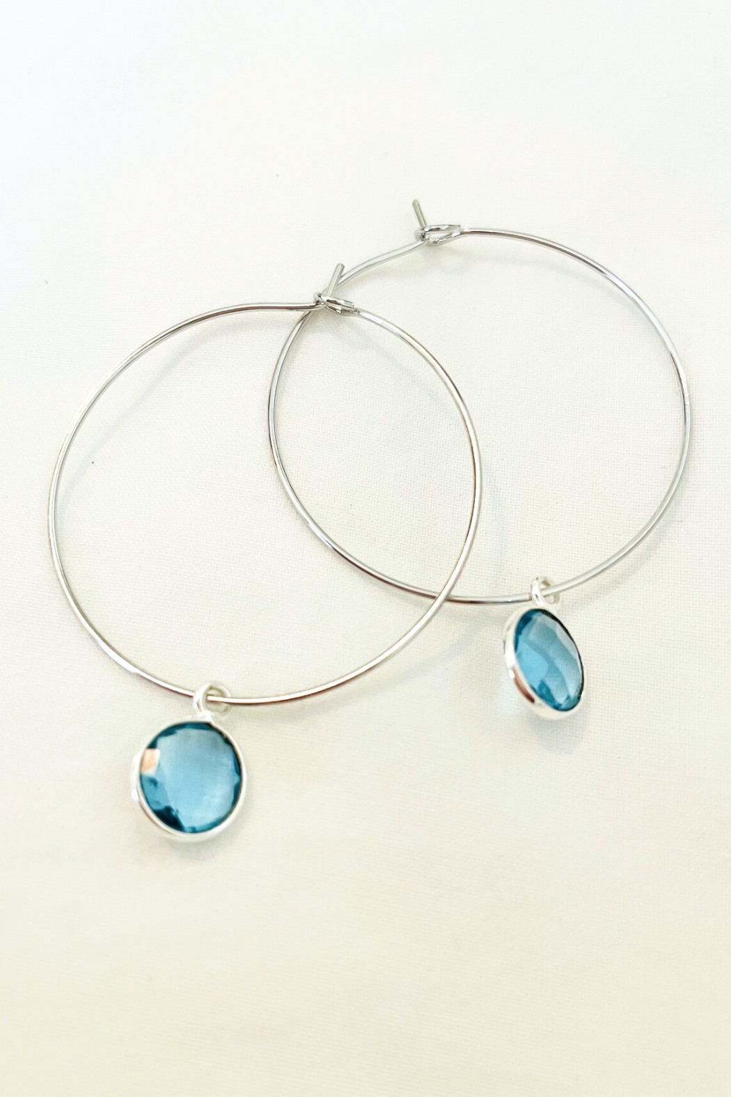 1" Mini Hoops ~ Round Gem-Mini
