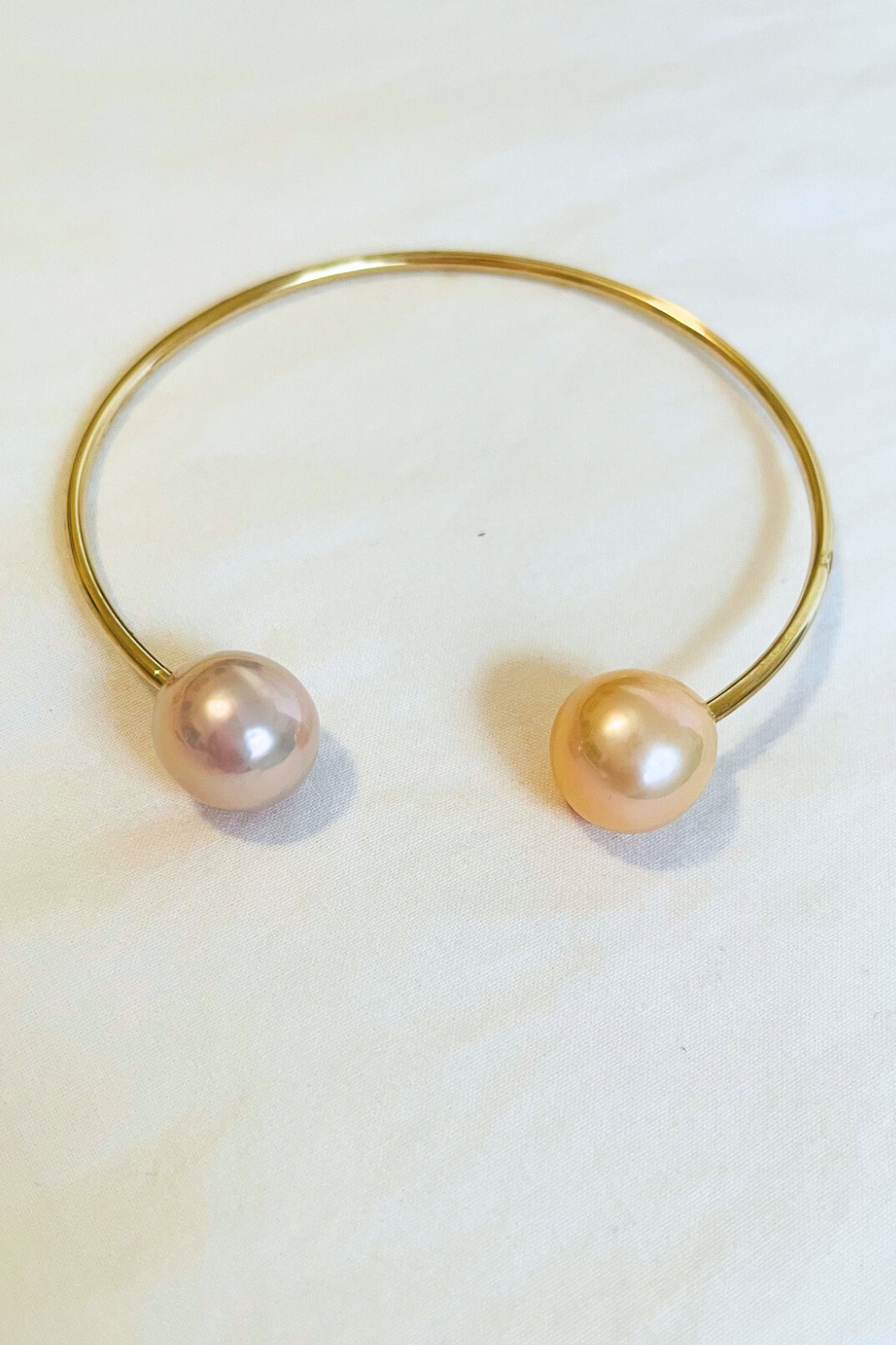 Aloha Edison Pearl Gold Cuff