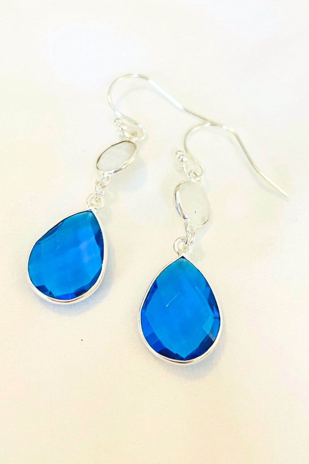 Artistic Multi-Gem Drop Earrings