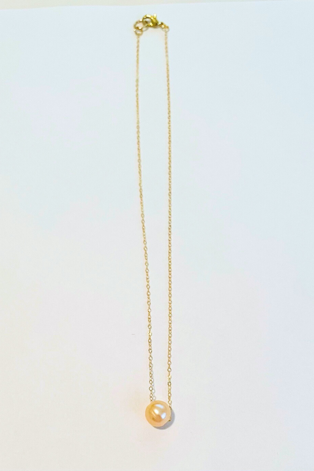Freshwater Pearl Gold Float Necklace