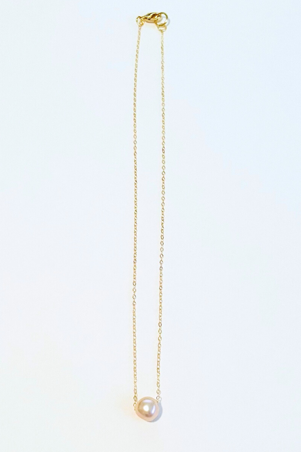 Freshwater Pearl Gold Float Necklace