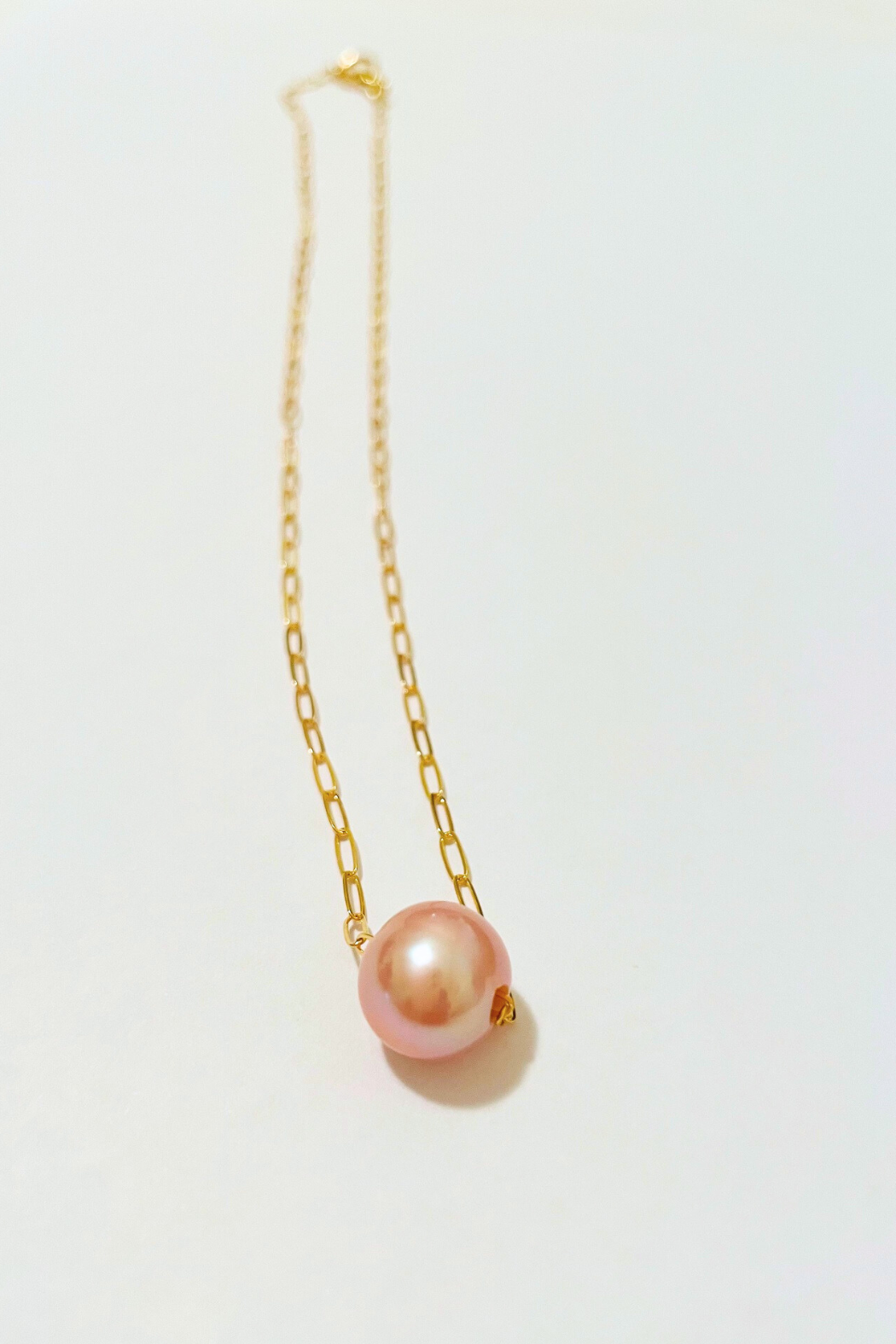 Freshwater Pearl Gold Float Necklace