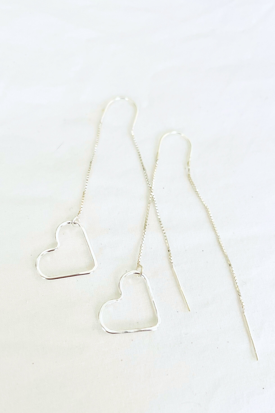 Heart "Love" Threader Earring