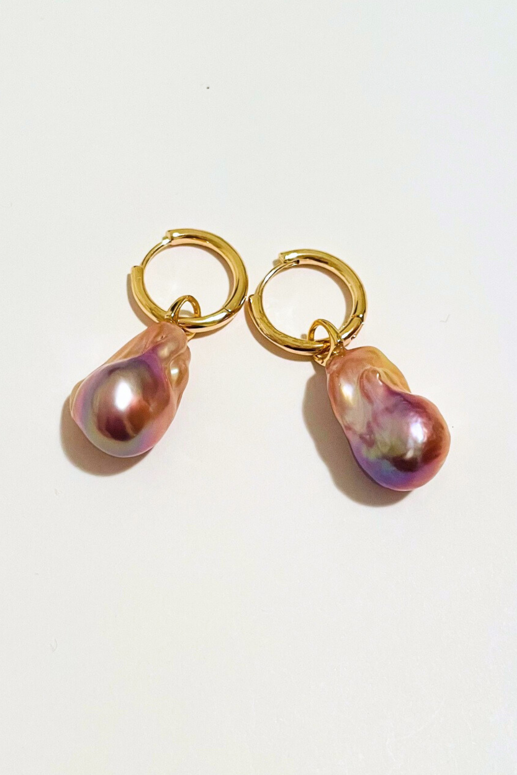 Baroque Pearl Jumbo Rainbow Flameball Endless Hoops