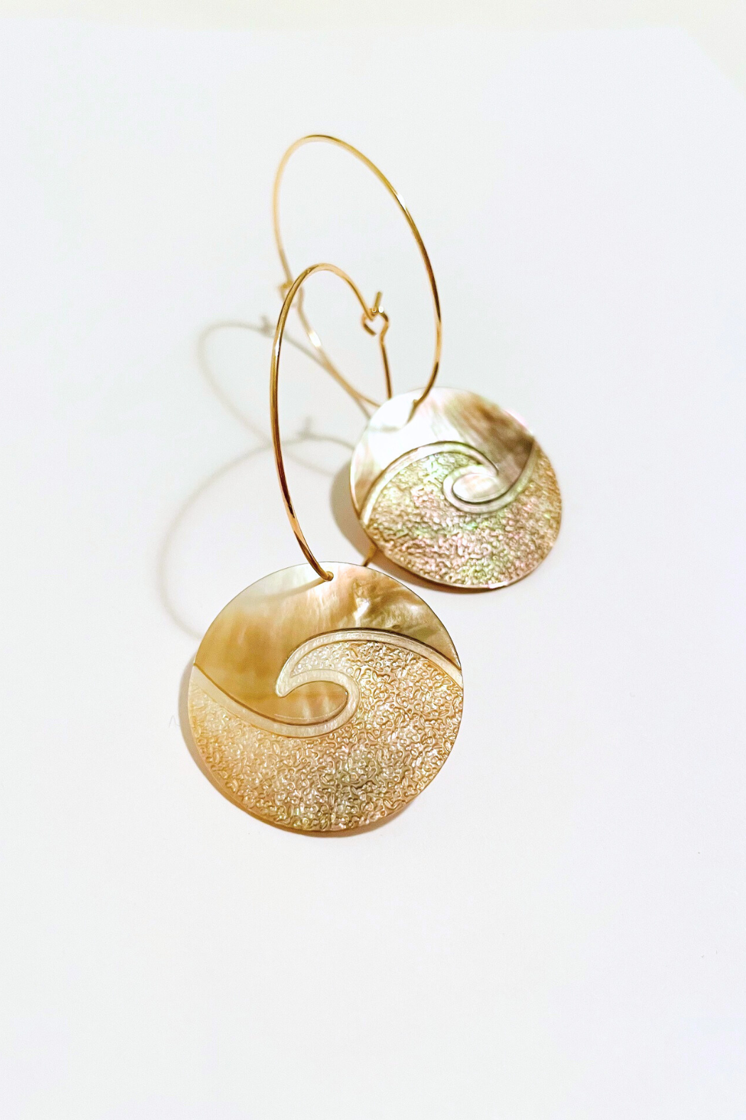 1" Mini Hoop ~ Teahupo'o Earrings