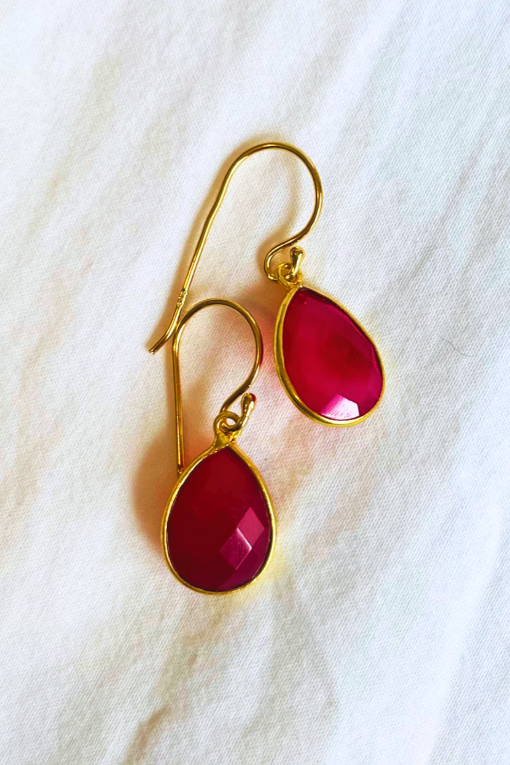 Natural Gemstone Dangle Earring