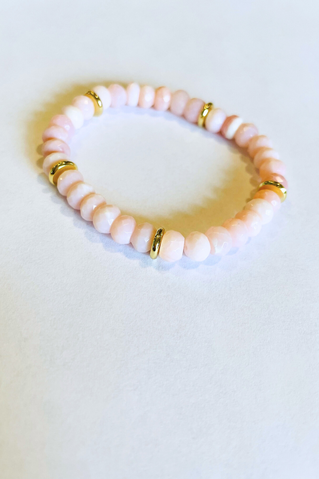 Peruvian Pink Opal Stretch Bracelet