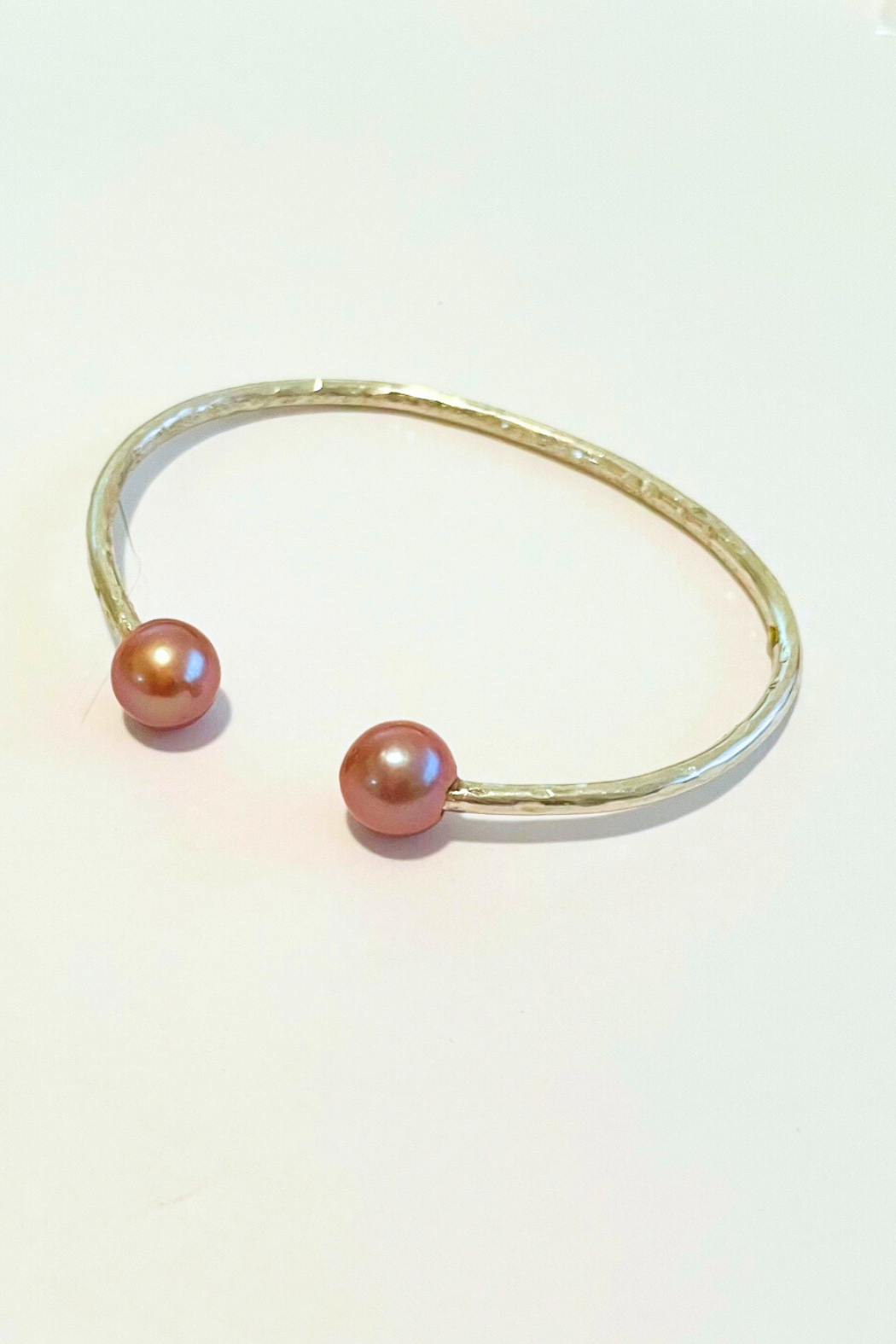 Pink Sands Pearl Silver Cuff