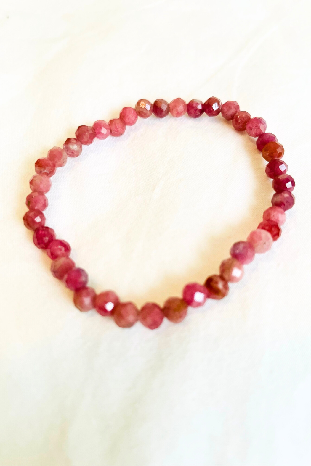 Pink Tourmaline Healing Gem Bracelet - 4MM