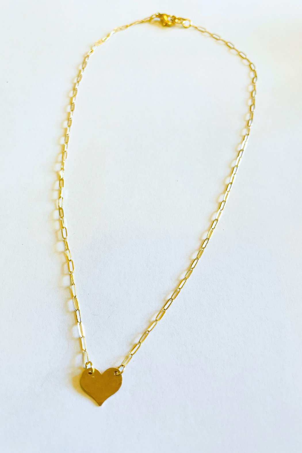 Tiny Golden Heart Necklace