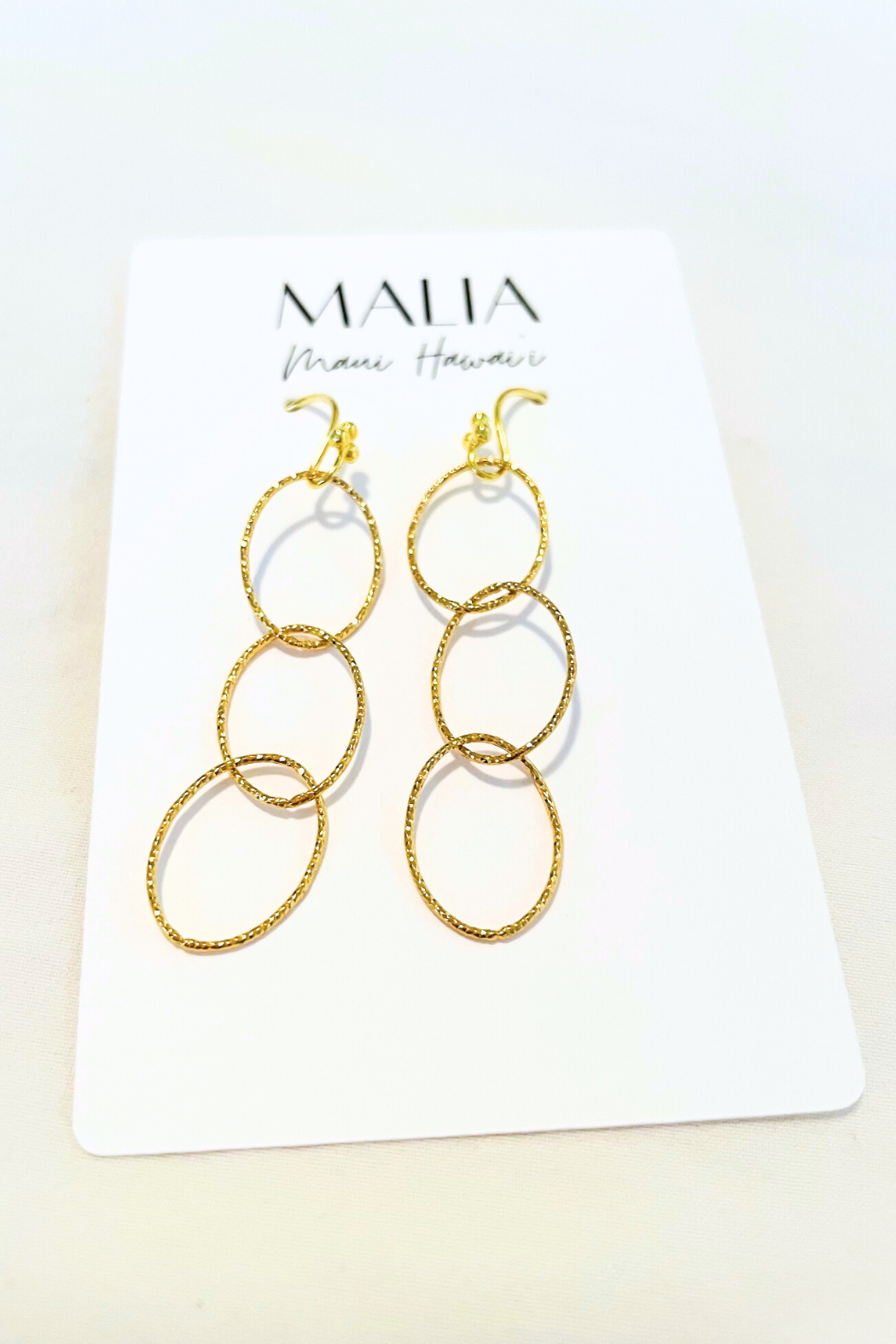 Trio Gold-filled Sparkle Hoops