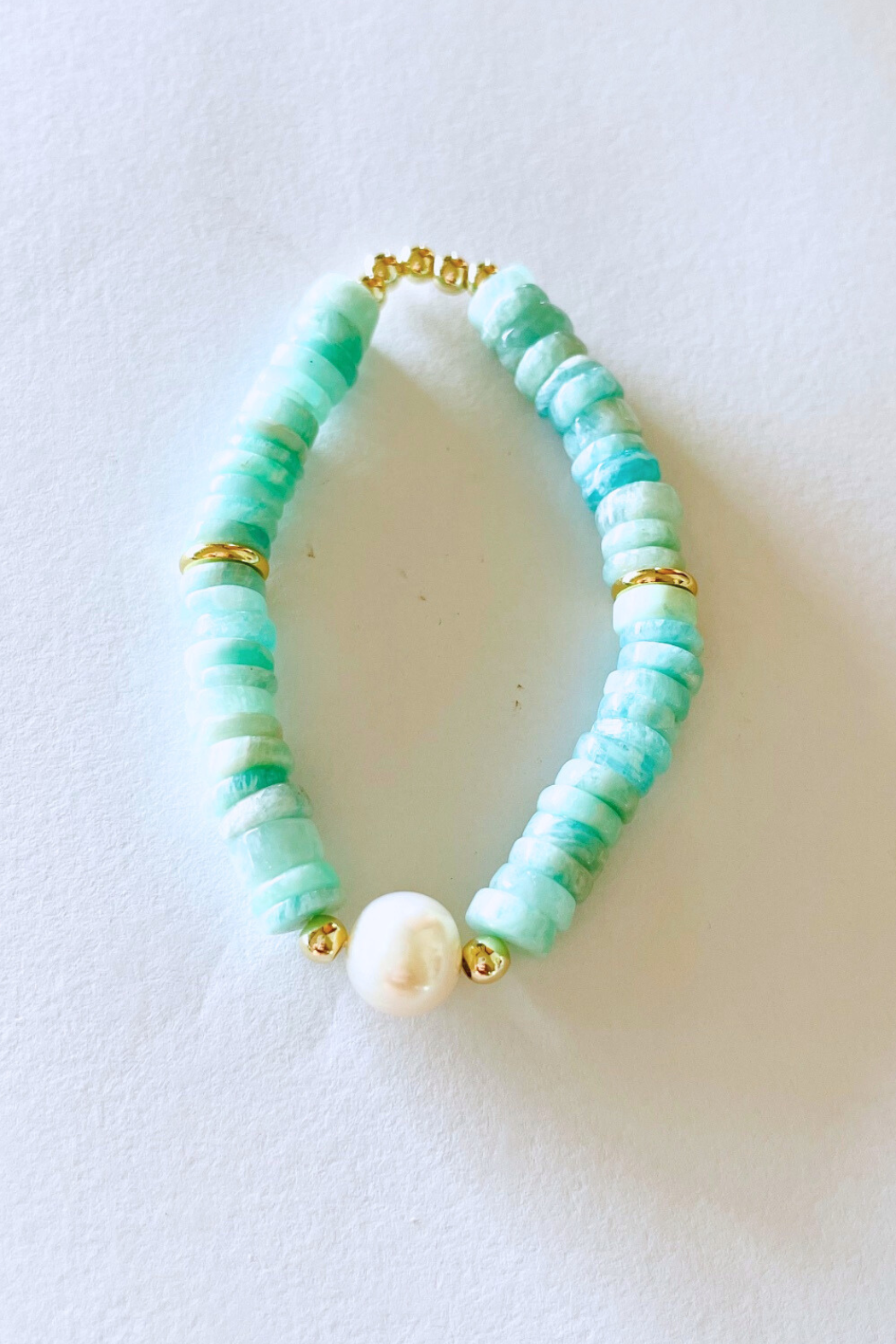 Gemstone + Pearl Bracelet