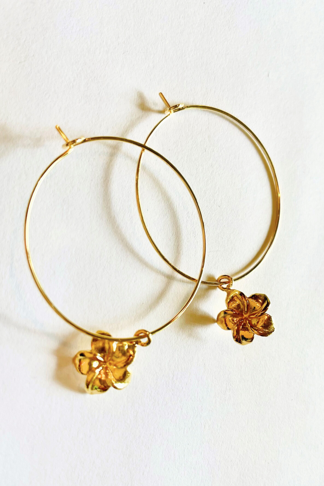 1" - Mini Plumeria Hoops