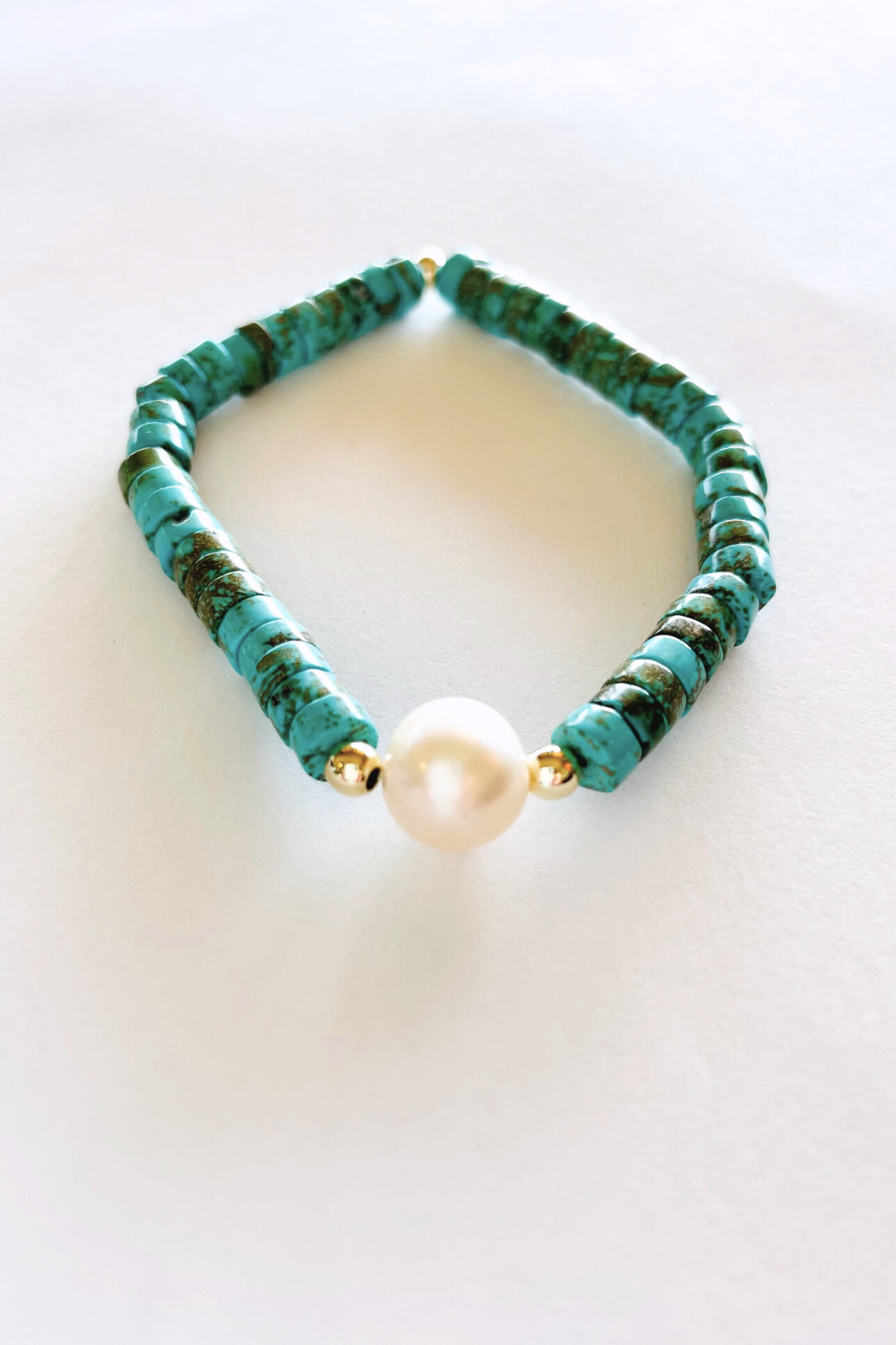 Gemstone + Pearl Bracelet