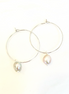 1" - Mini Hoop - Mini Pearl