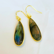 10x30 MM XL Gemstone Drop Earrings