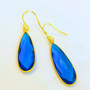 10x30 MM XL Gemstone Drop Earrings
