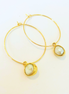 1" Mini Hoops ~ Pearl Bezel Round Framed