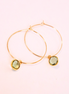1" Mini Hoops ~ Round Gem-Mini