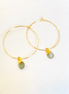 1" - Petite Briolette Hoops