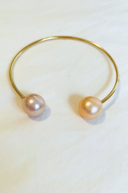 Aloha Edison Pearl Gold Cuff