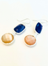 Artistic Multi-Gem Drop Earrings