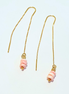Dainty Stacked Gem Threader Earrings