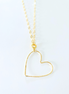 Open Heart Gold Necklace