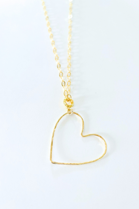 Open Heart Gold Necklace