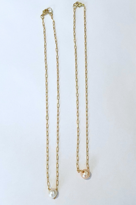 Freshwater Gold Sparkle Necklace