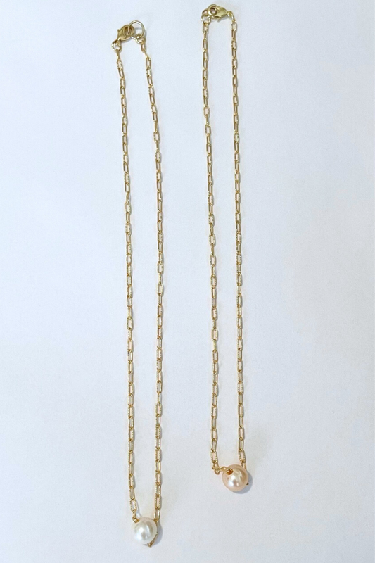 Freshwater Gold Sparkle Necklace