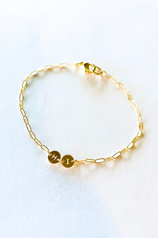 "HI" Hawai'i Paper Clip Bracelet