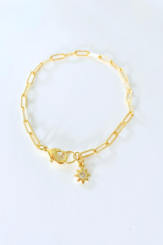 Haleakala Sunrise Sparkle Paperclip Bracelet