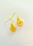 Hammered Puka Earrings