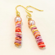 Hawaiian Sunset Shell Earrings
