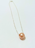 Freshwater Pearl Silver Float Necklace