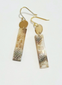 Kekoa Small Gold Disc Carved Shell Earring