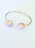 Santorini Edison Pearl Silver Cuff - LG
