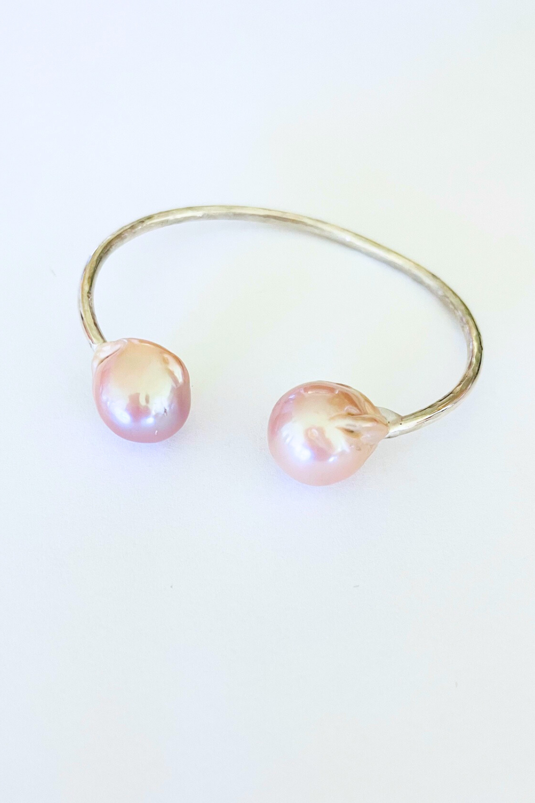 Santorini Edison Pearl Silver Cuff - LG