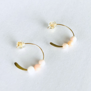 Mini Gemstone Open Hoops