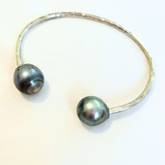 Mo'orea Tahitian Pearl Silver Cuff